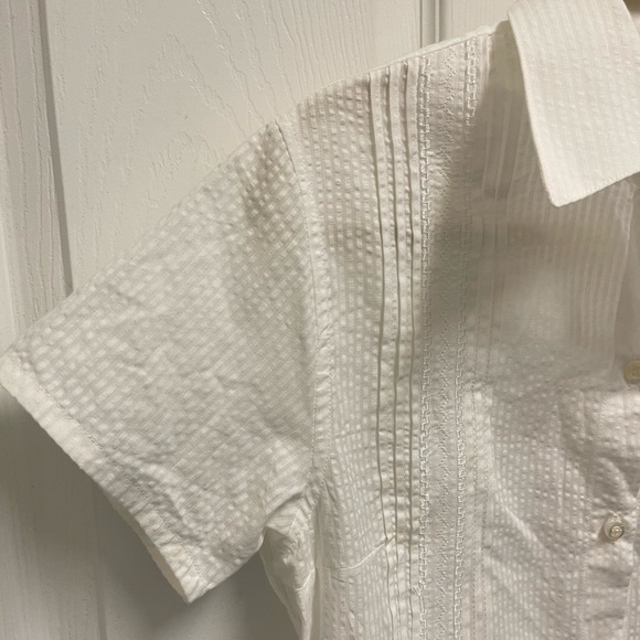 Dos Carolinas White Guayabera Dress - Picture 15 of 16